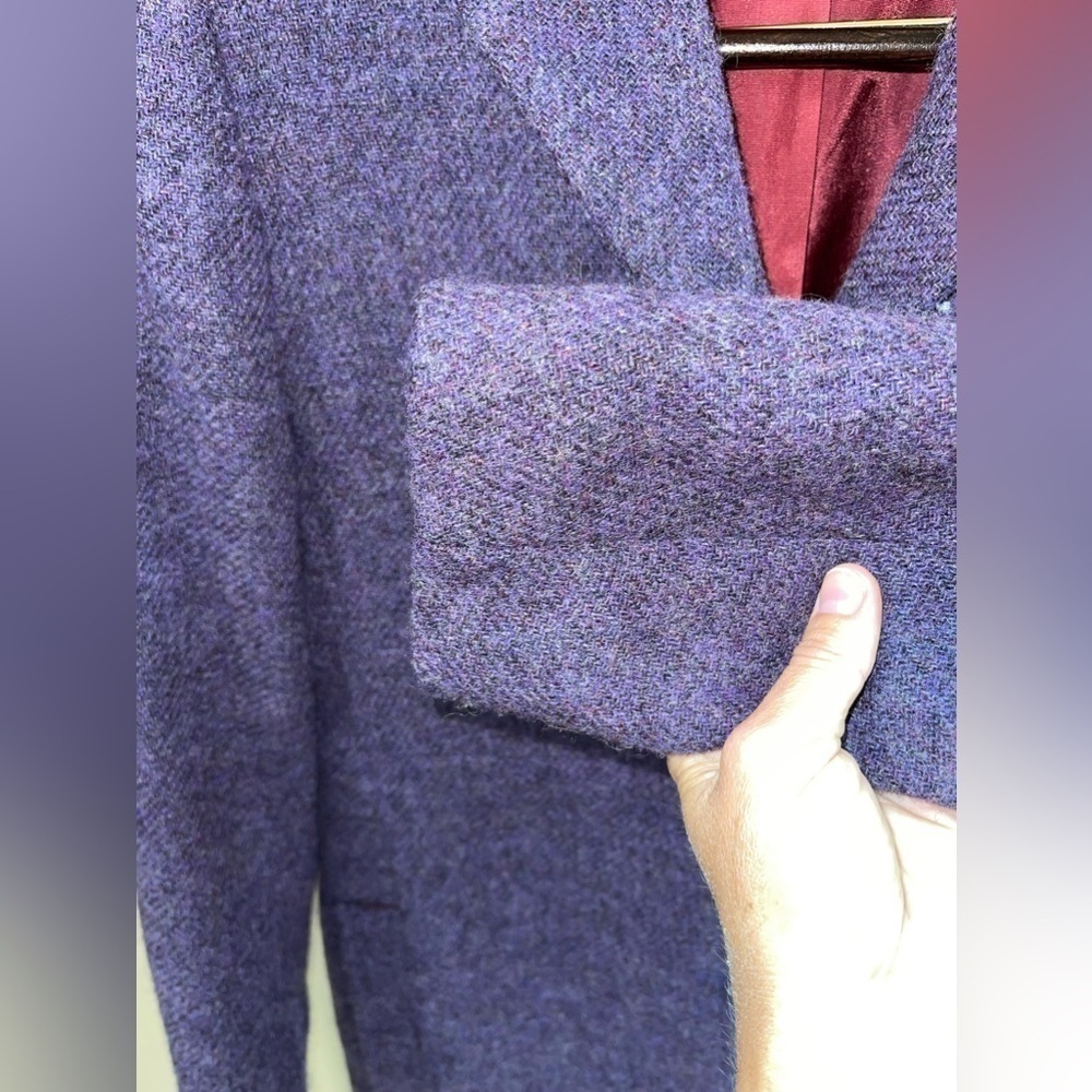 TOCCA 100% Wool Vintage Peacoat Plum Color Size 8 - Picture 8 of 12